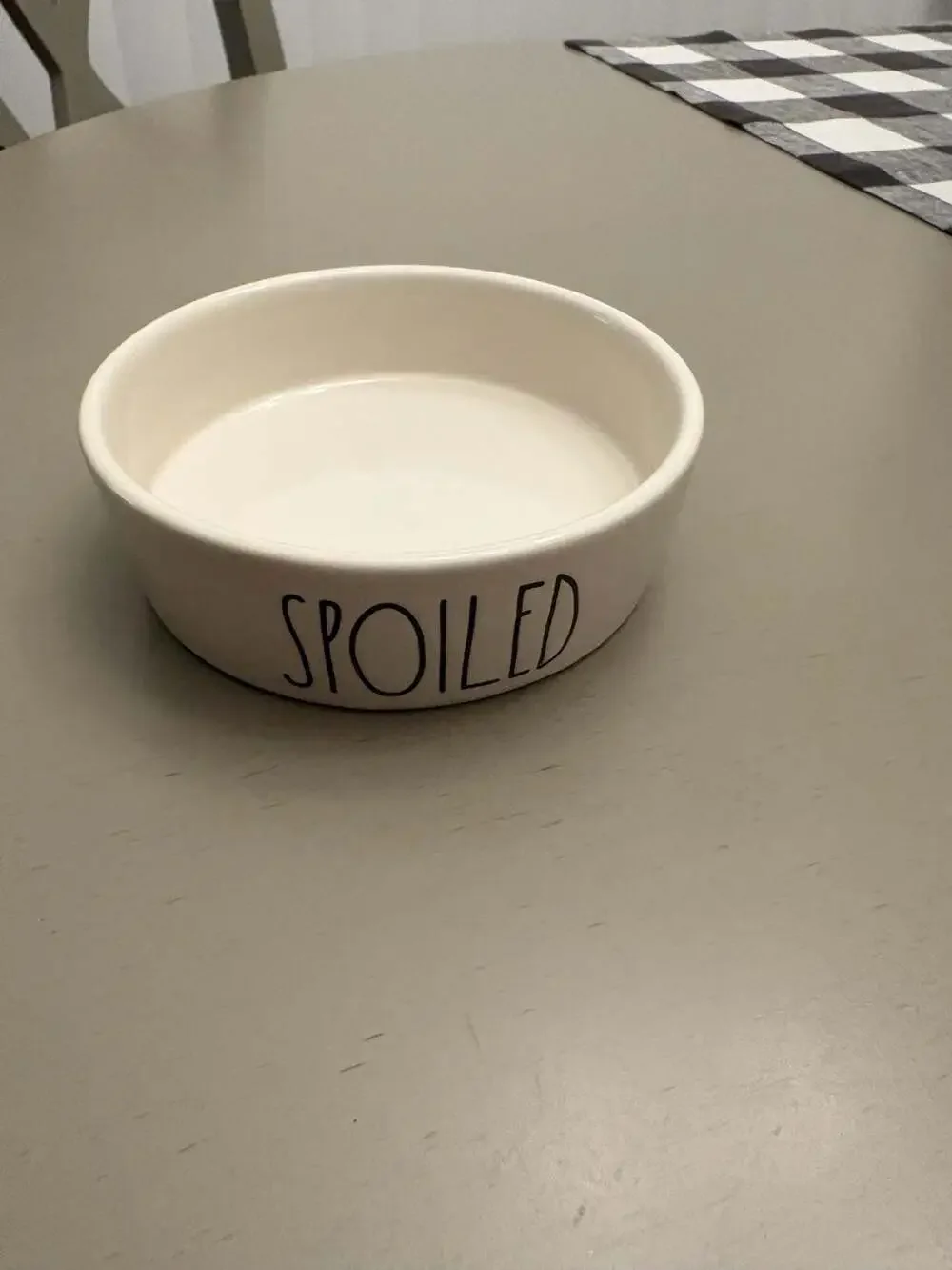 Rae Dunn Artisan Collection SPOILED Ceramic Pet Bowl